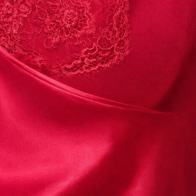 Pyjama Sexy Femme Satin Brillant