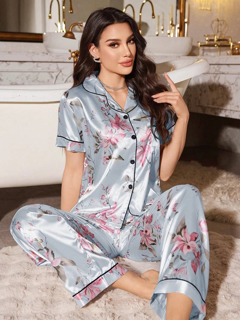 Pyjama Satin Femme Sensation Fraîcheur
