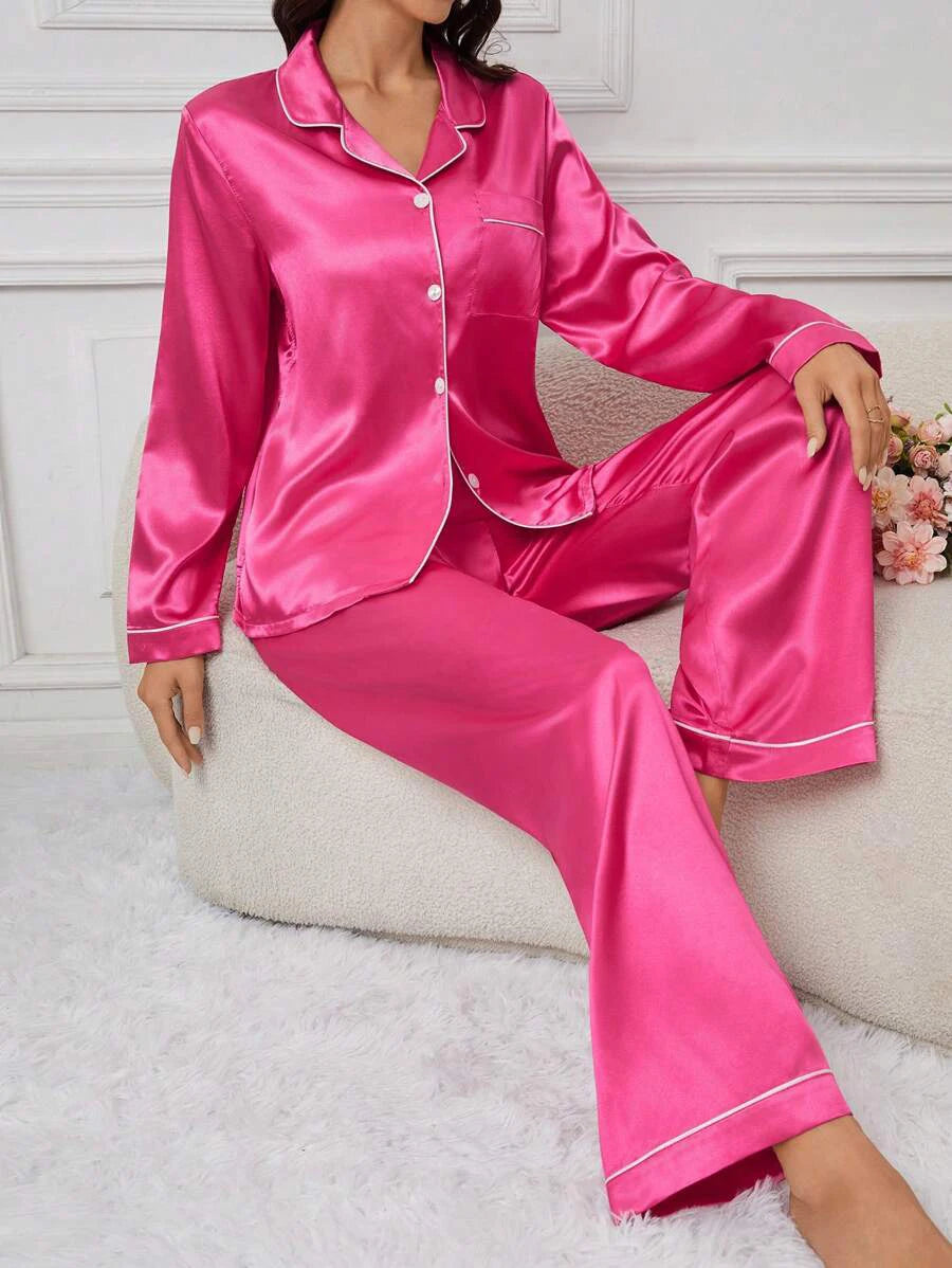 Ensemble de Pyjama Femme Satin
