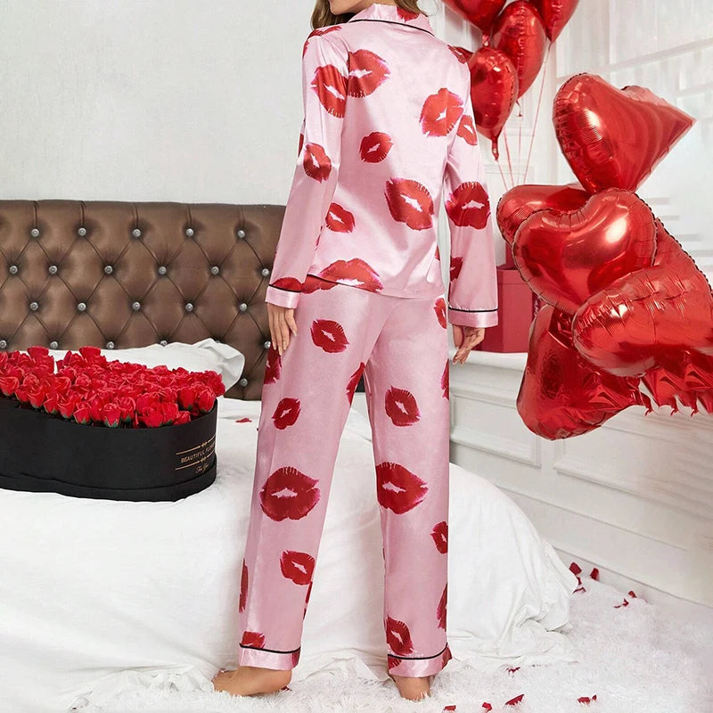 Pyjama Satin Femme Edition Limitée Cadeau