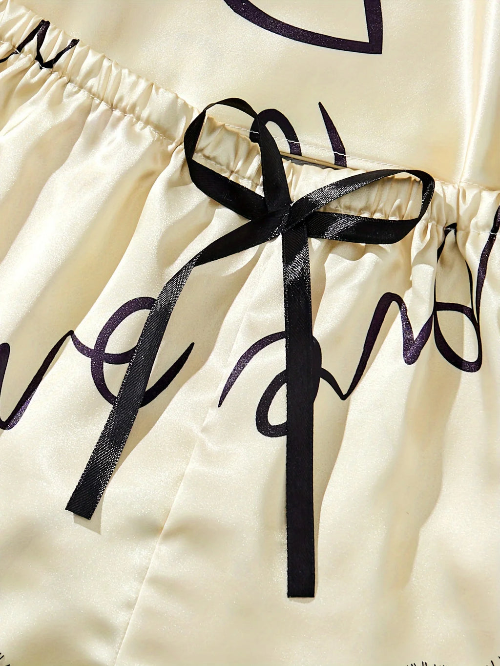 Pyjama satin femme débardeur et short