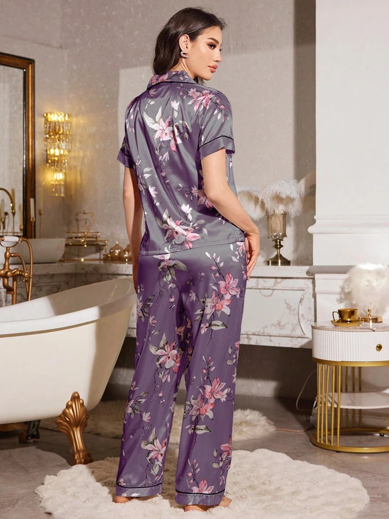 Pyjama Satin Femme Inspiration Coréenne Minimaliste