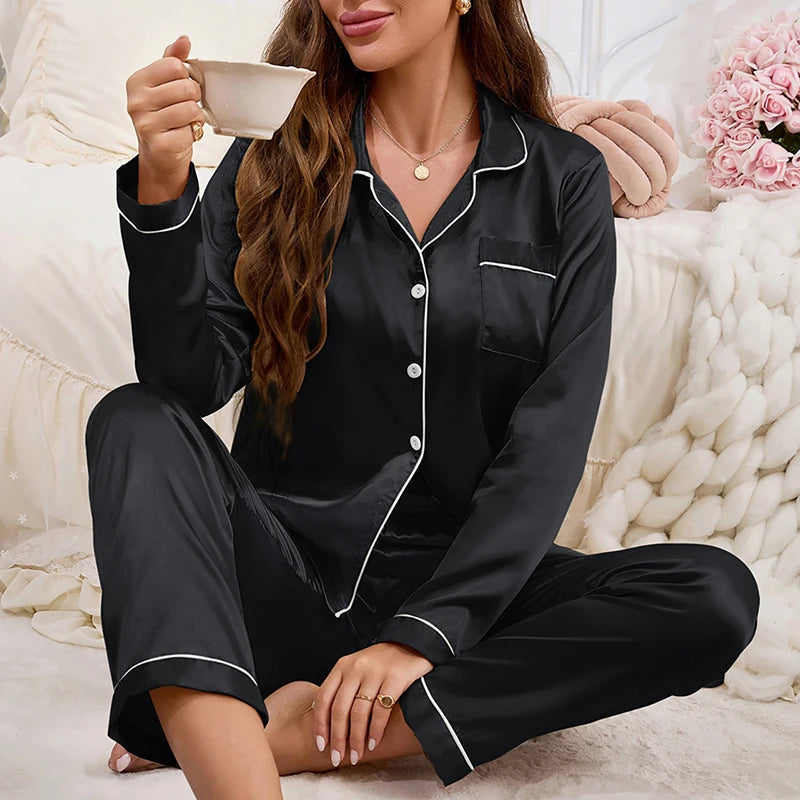 Pyjama Satin Femme Anti-Transpiration