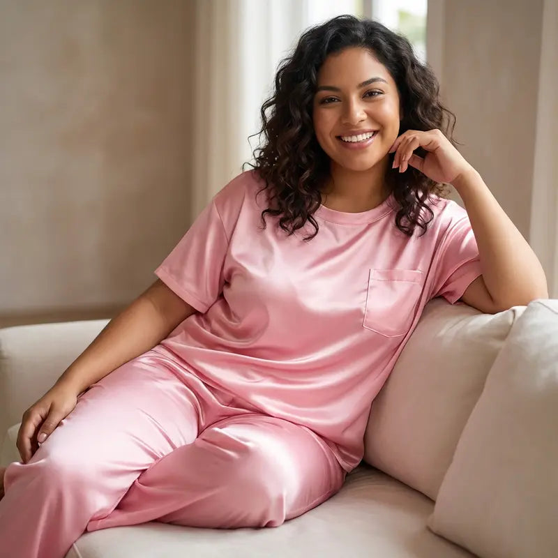 Pyjama Satin Femme Style Parisien Chic