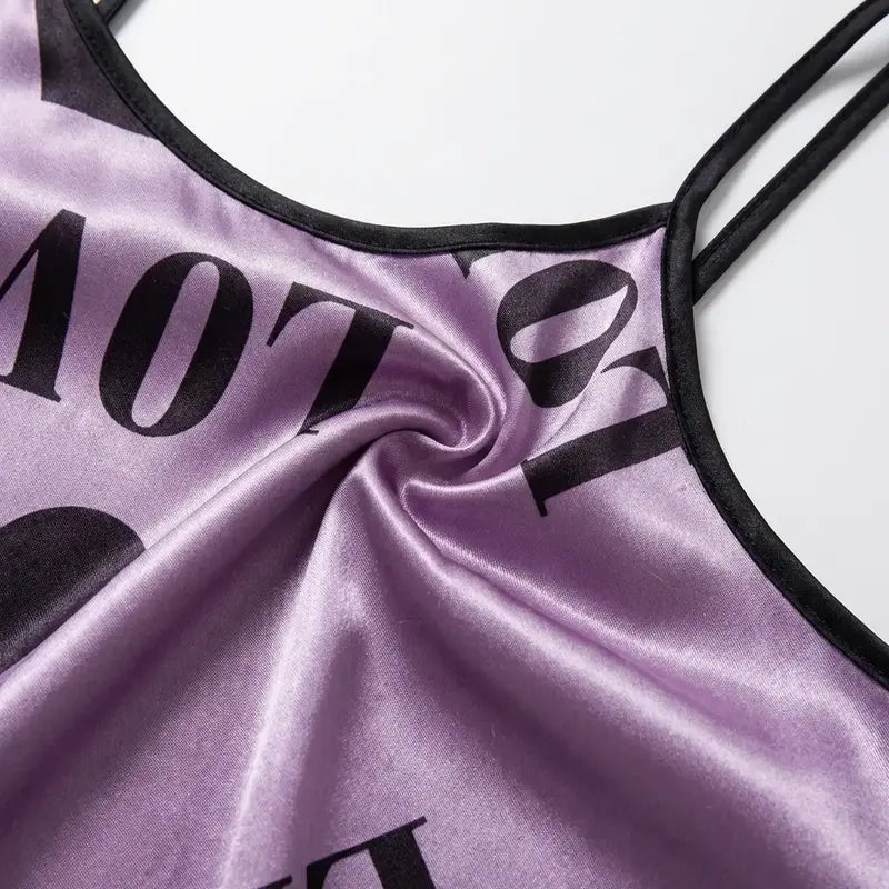 Pyjama Satin Sexy Femme Idéal Pour L'Eté