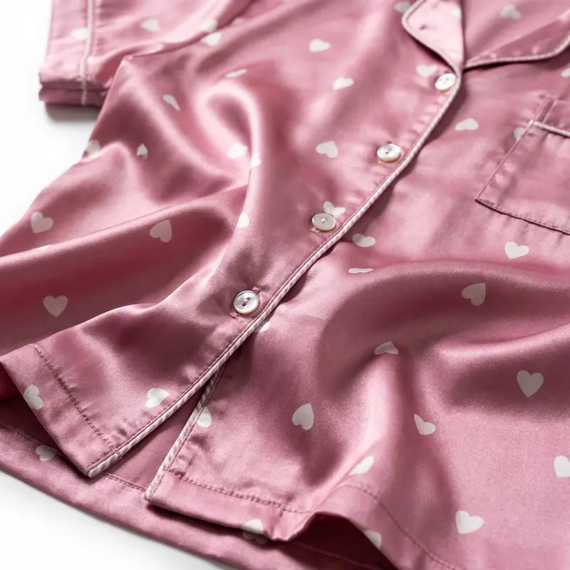 Pyjama Satin Sexy Femme Elégant Et Confortable