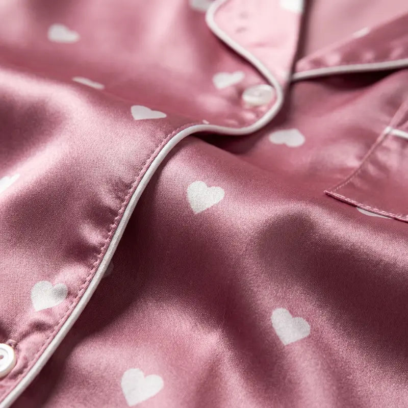 Pyjama Satin Sexy Femme Elégant Et Confortable