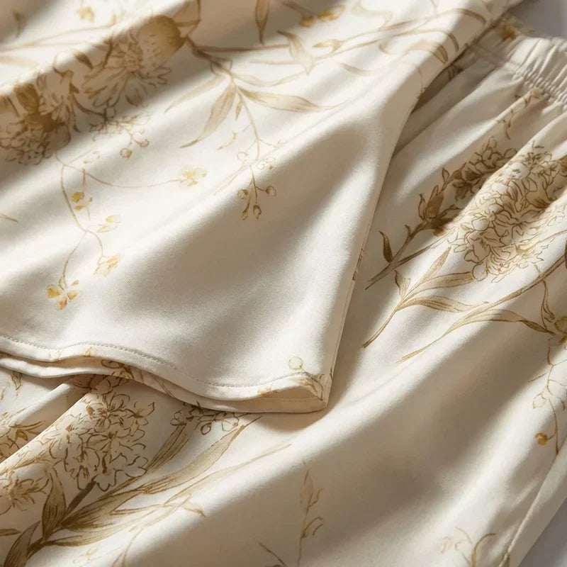 Pyjama Satin Femme Sensation Douce Sur La Peau