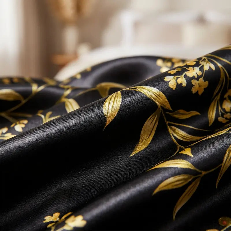 Pyjama Satin Femme Coupe Japonaise Fluide