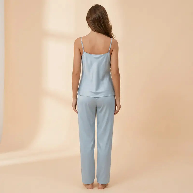 Pyjama Satin Sexy Femme Pour Shooting Photo
