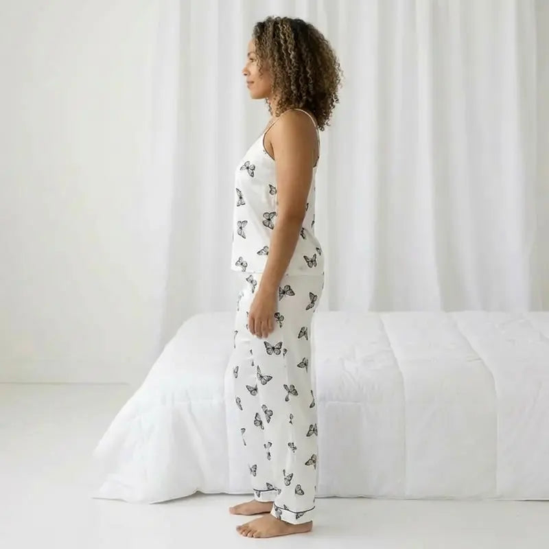 Pyjama Satin Sexy Femme Satin Fluide et léger