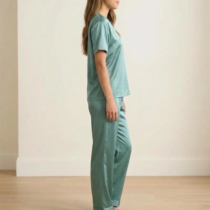 Pyjama Satin Sexy Femme Luxe Adorable