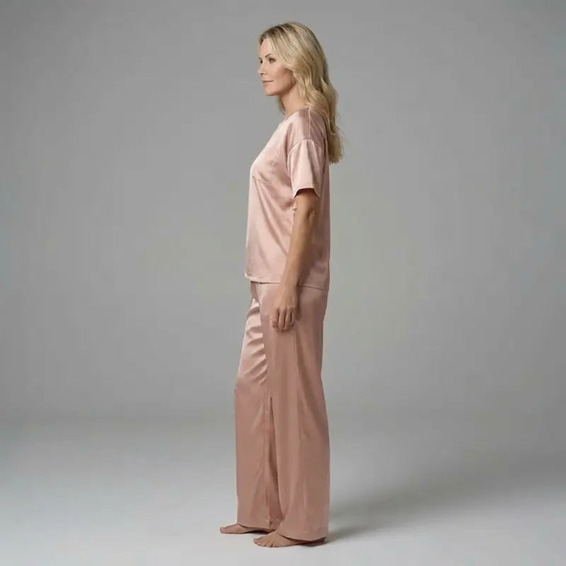 Pyjama Satin Sexy Femme Pour Anniversaire De Mariage