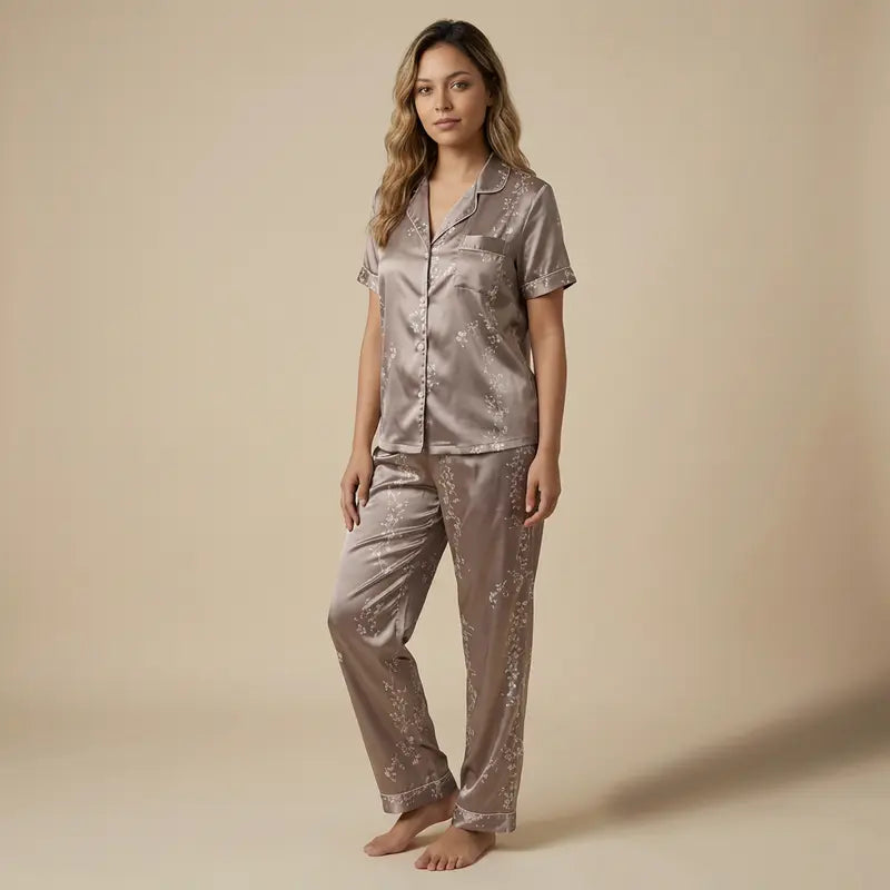 Pyjama Satin Femme Léger Et Fluide
